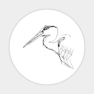 Heron Drawing Magnet